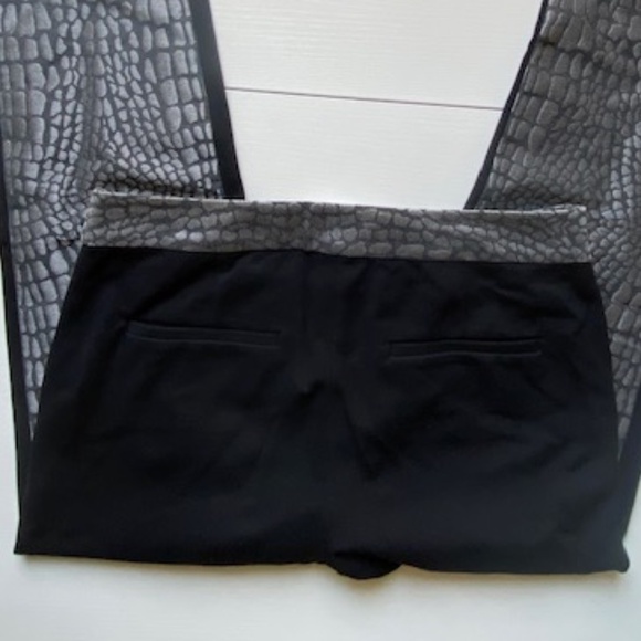 Diane von Furstenberg DVF Alexis Jacquard Alligator Pants Nightfall Size 2 - Picture 5 of 16